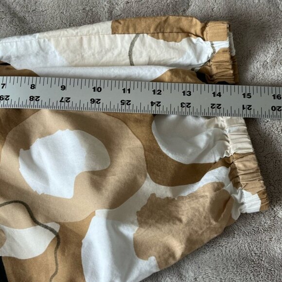 Emily McCarthy Poppy Top Abstract Cheetah Cotton Neutral Contemporary Size Large - Picture 13 of 16